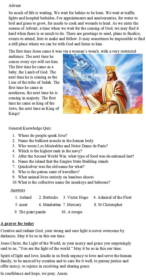 Thoughts for the Week