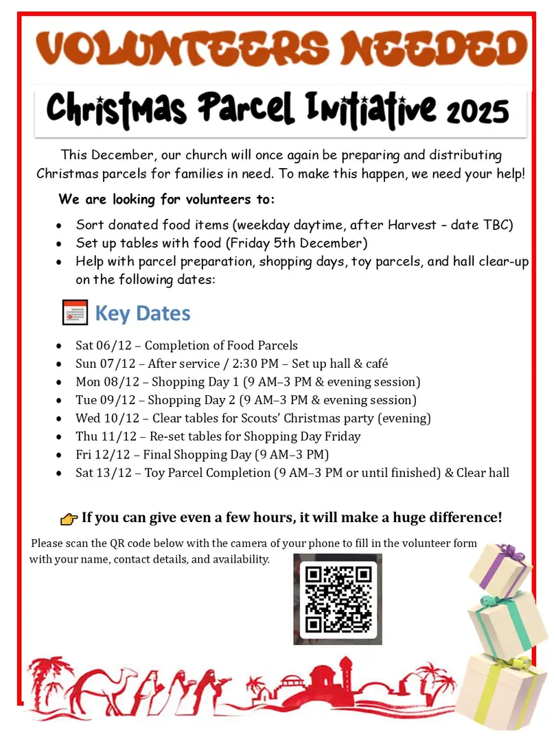 Volunteers needed for Christmas Food Hampers Packing
