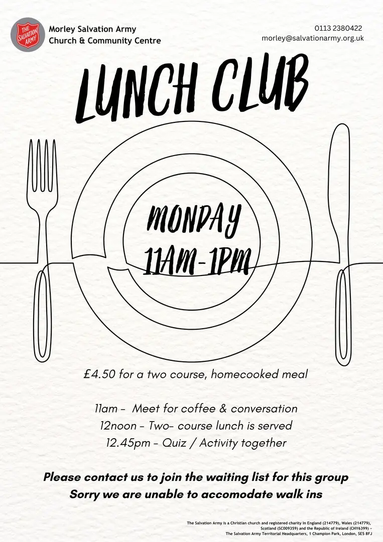 lunch club waiting list operating 