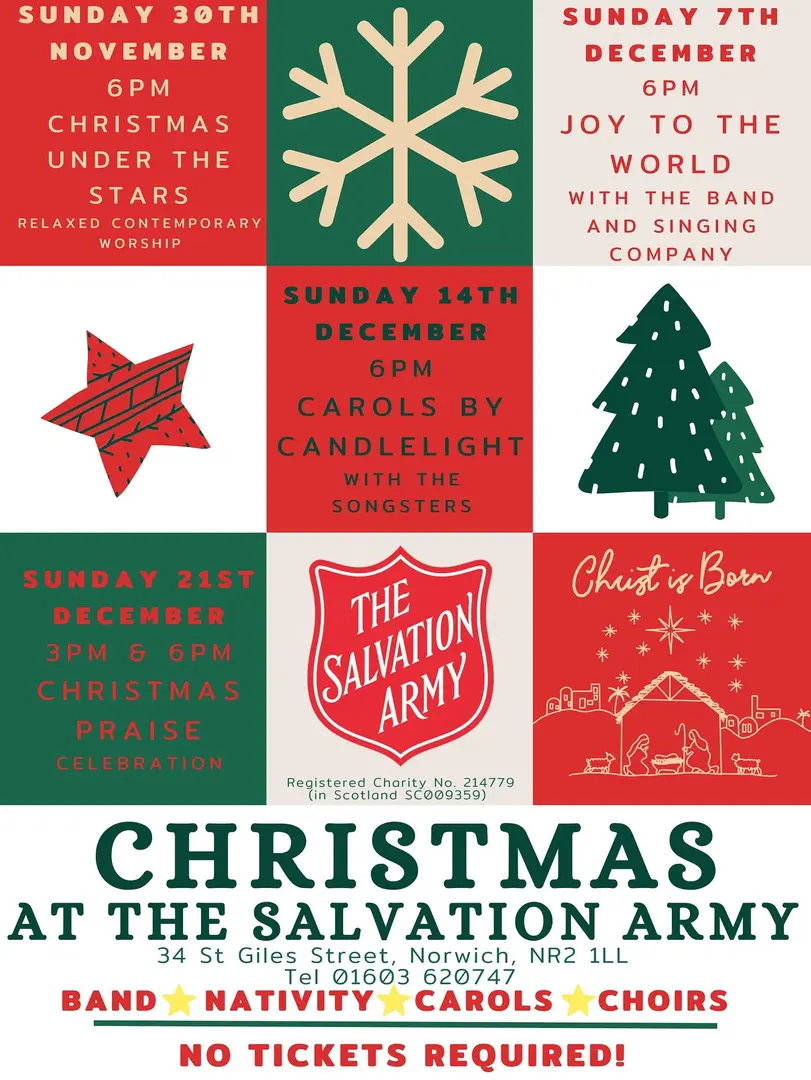 Christmas 2025 services Norwich