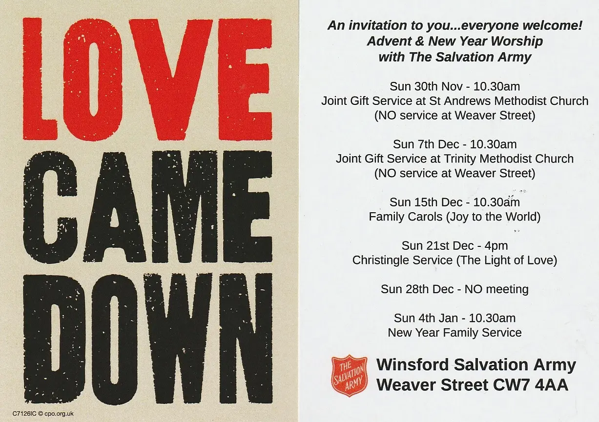 Christmas programme 2025