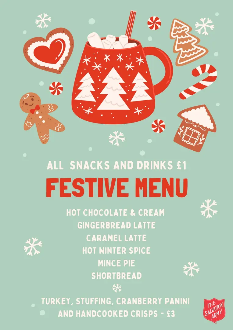 Liverpool Walton The Hub Coffee Shop Festive Menu 2025