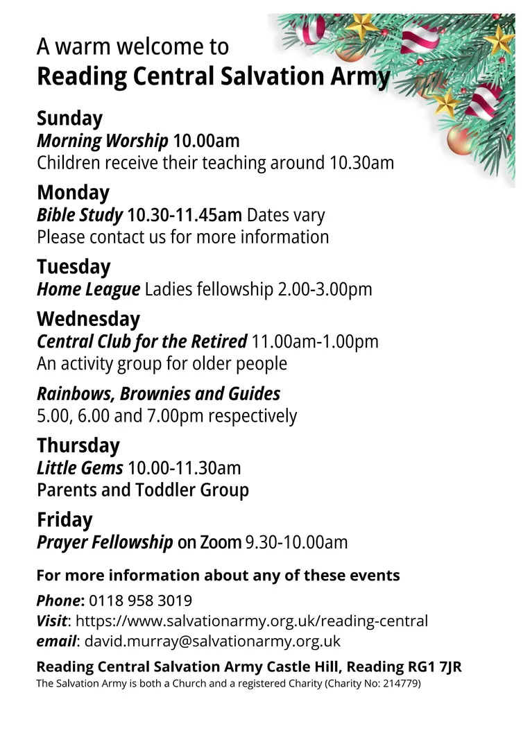 Christmas Flyer Back