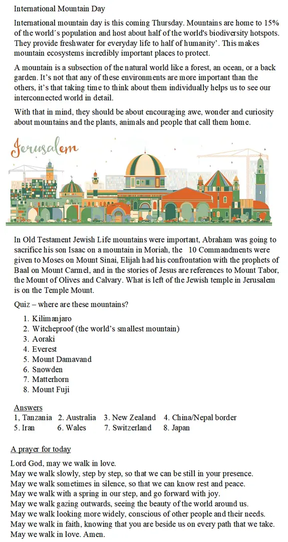 Thoughts for the Week