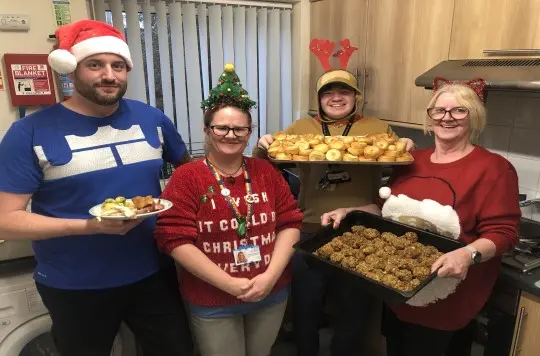 The Salvation Army's homeless drop in served a Christmas lunch to clients