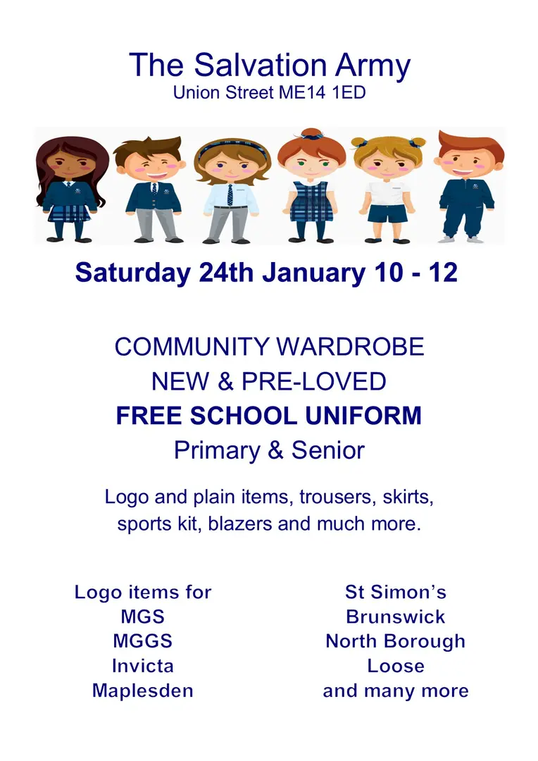 January 2026 School Uniform Event Poster