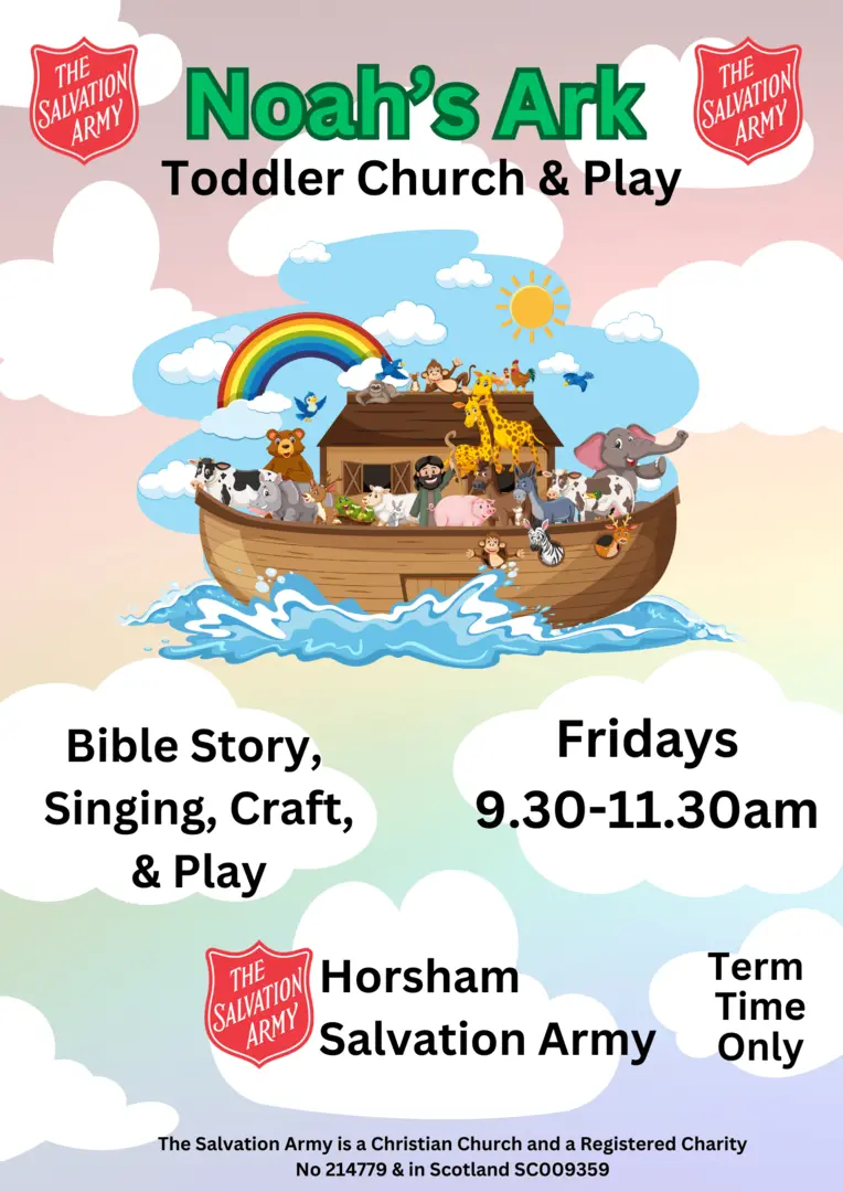 Noah's Ark Toddler Church and Play, Fridays, 9.30-11.30am, Term Time Only