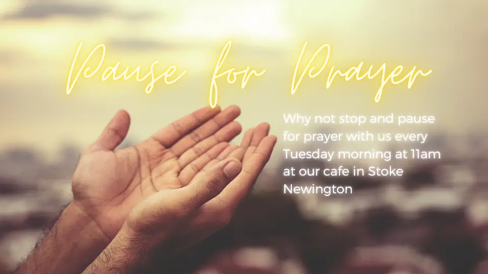Pause for prayer poster