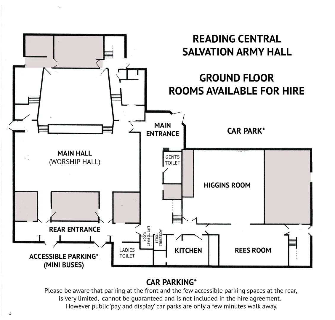 Reading Central SA Hall - Ground Floor