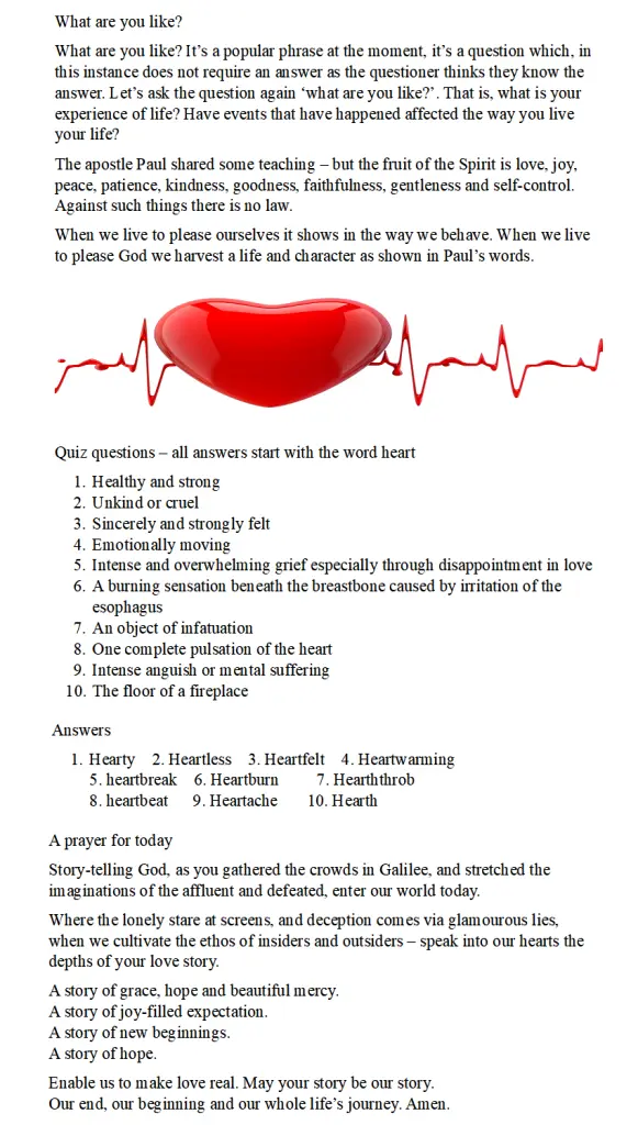 Thoughts for the Week