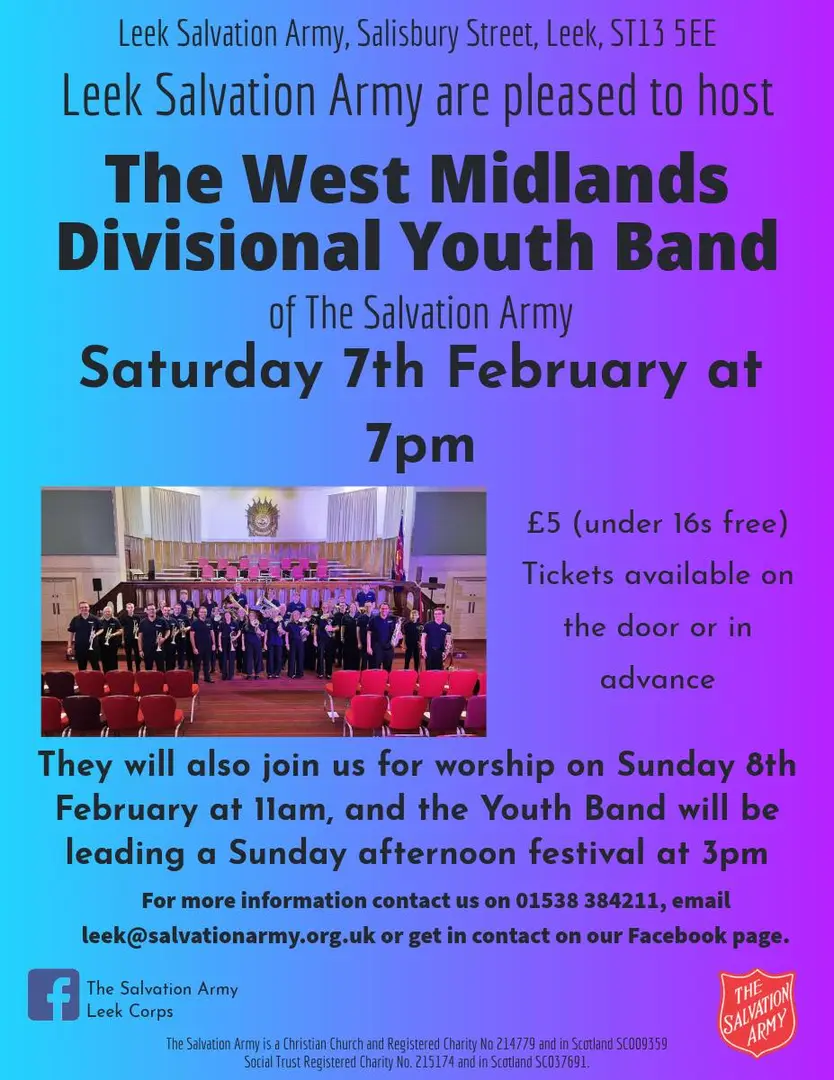 Leek Youth Band 2026 Poster