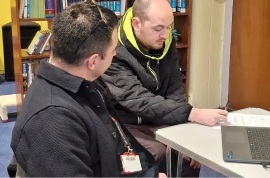 Local residence participating in the event