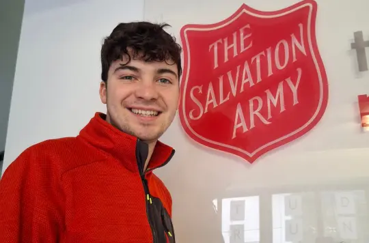 Joseff Griffiths representing running for the NWBMH Salvation Army at the London Marathon