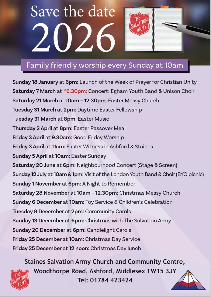 Picture showing upcoming events