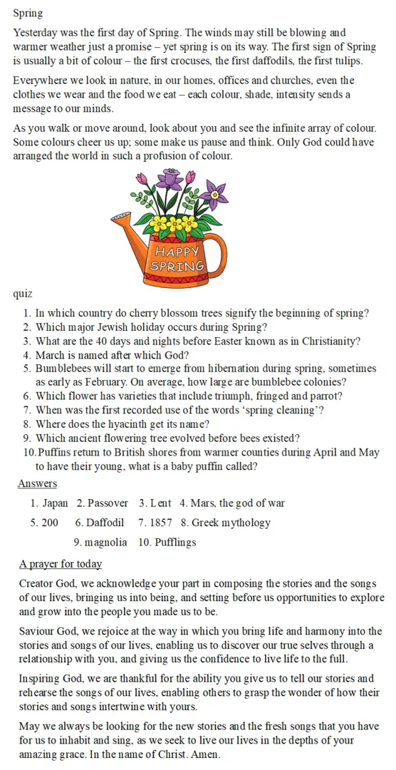 Thoughts for the Week