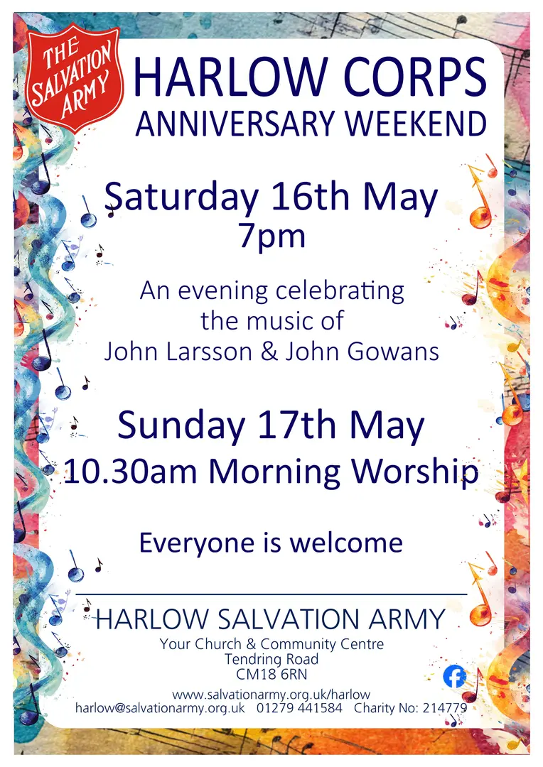 Anniversary Weekend 16 &  17 May 2026