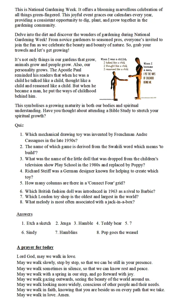 Thoughts for the Week