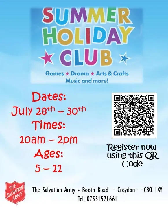 Holiday Club leaflet