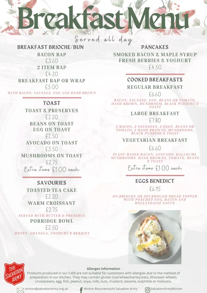 Breakfast Menu
