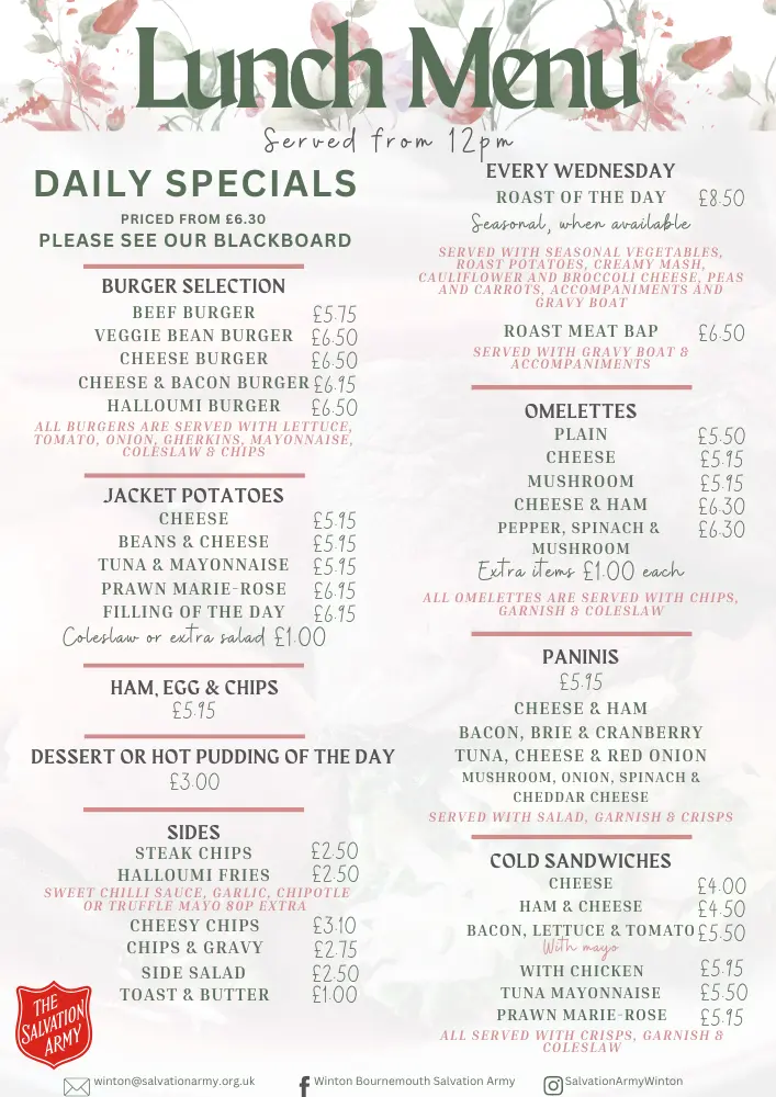 Lunch Menu