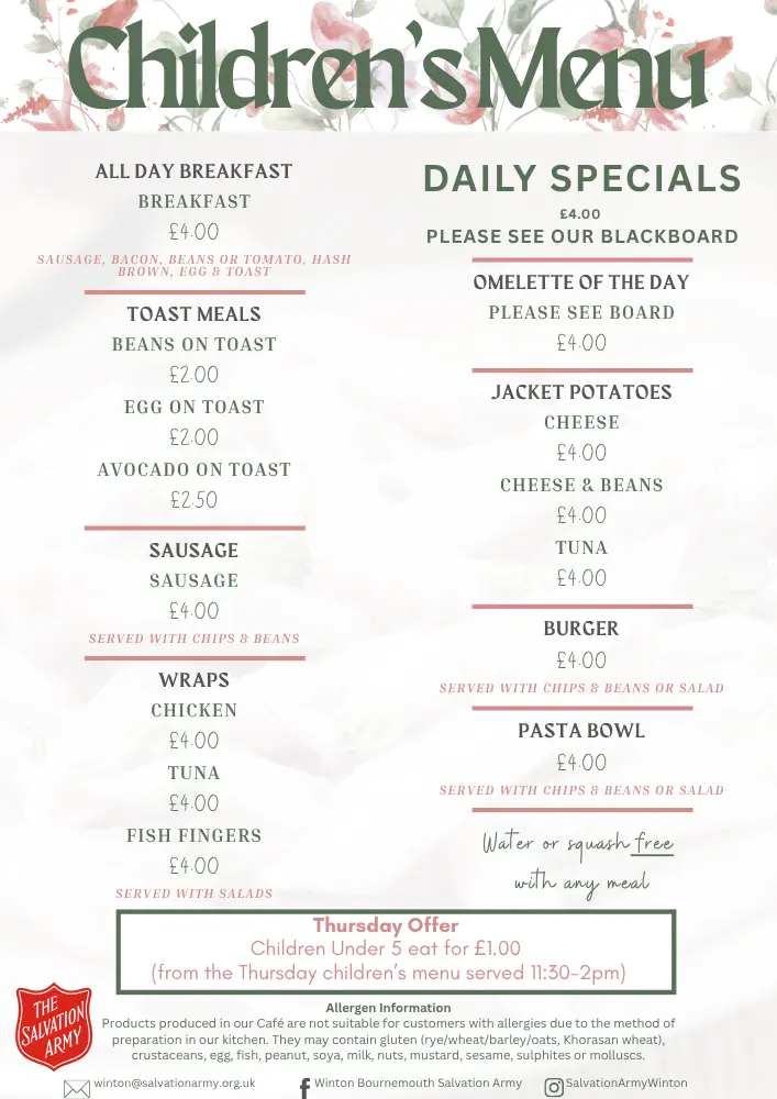 Children's Menu