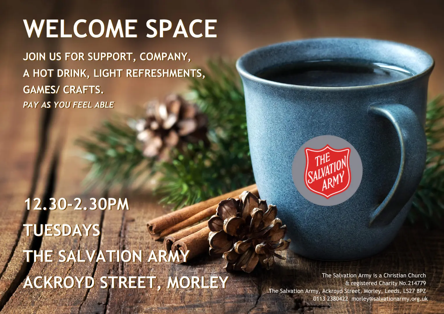 welcome space tuesday 12.30-2.30 