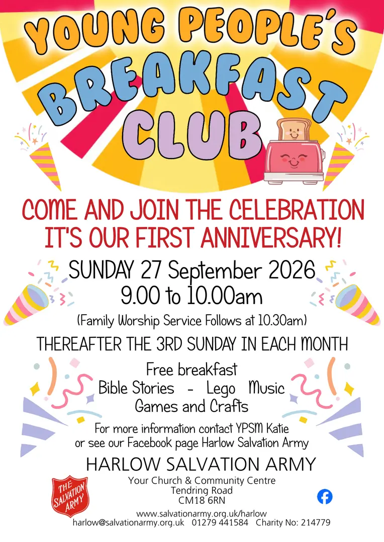 Young People's Breakfast Club 27 September