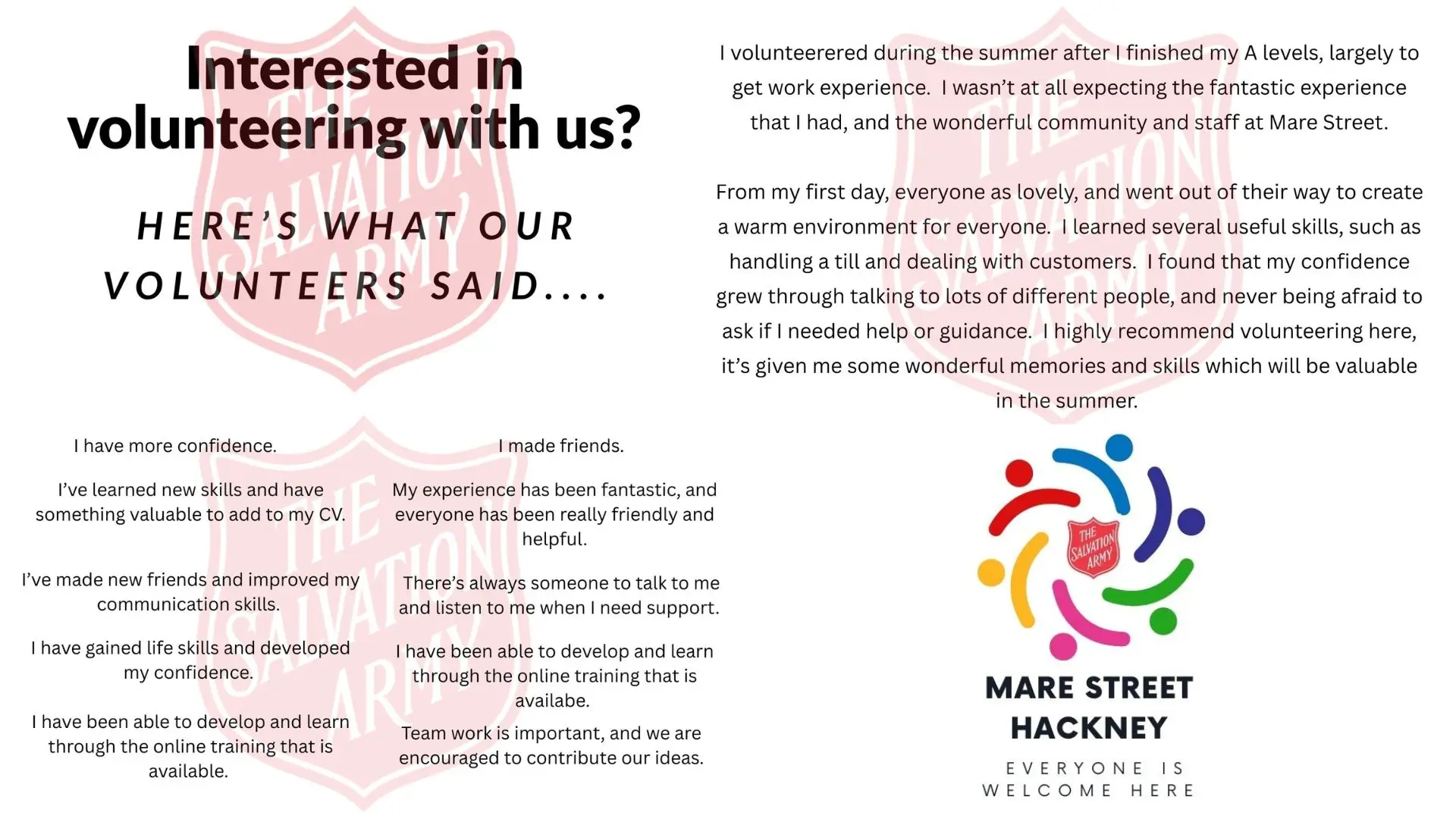 Volunteering Feedback