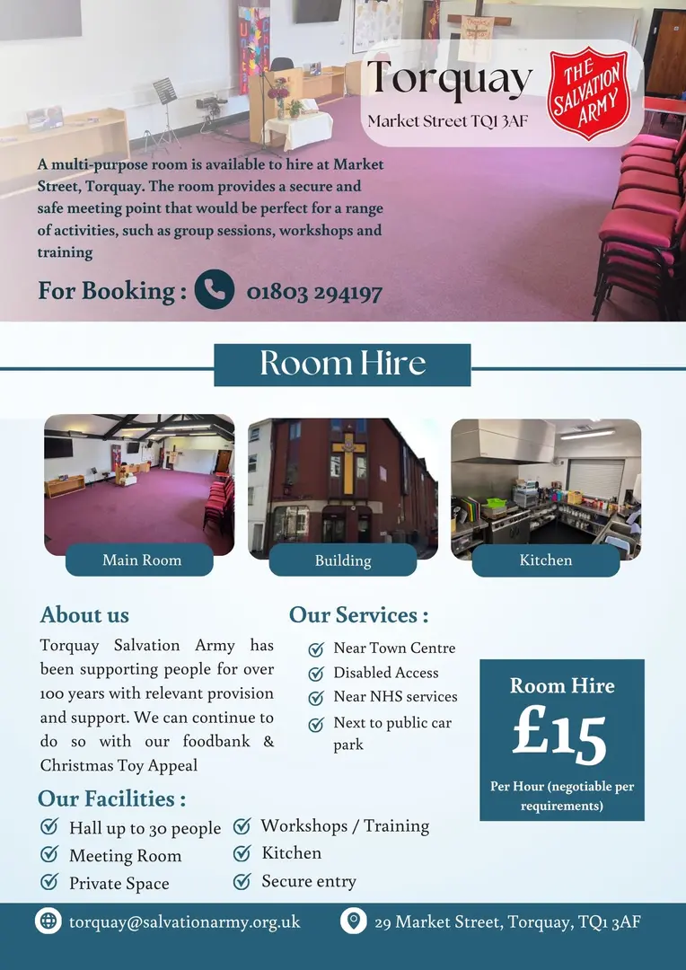 Torquay Hall Hire