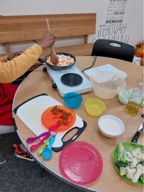 Person cooking