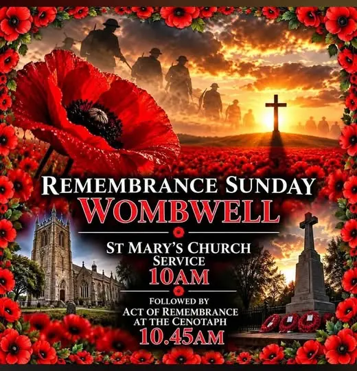 Remembrance Sunday Service Wombwell 2026